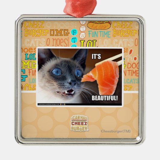 Het is prachtig! metalen ornament (Voorkant)