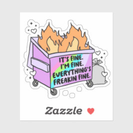 Het is prima, alles is goed, alles is goed sticker