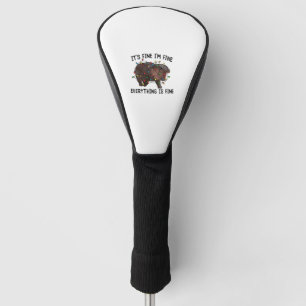 Het is prima, alles is goed Moo Deng Bab Golfheadcover