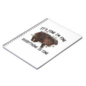 Het is prima, alles is goed Moo Deng Bab Notitieboek (Linkerzijde)
