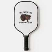 Het is prima, alles is goed Moo Deng Bab Pickleball Paddle (Voorkant)