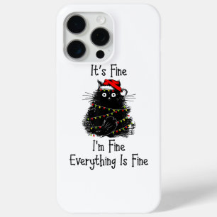 Het is prima Alles is mooi met Kerstmis Black iPhone 15 Pro Max Hoesje