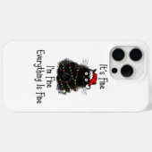Het is prima Alles is mooi met Kerstmis Black Case-Mate iPhone Case (Achterkant (horizontaal))