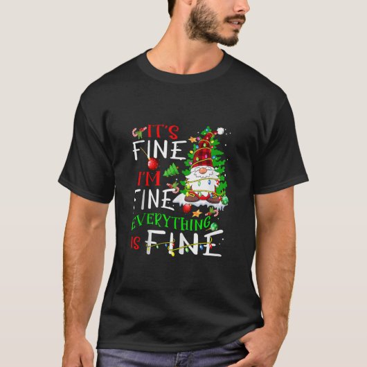Het is prima, alles is prima gnoom Christus T-shirt (Voorkant)