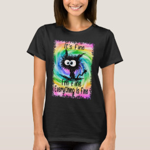 Het is prima, alles is prima kat Halloween T-shirt