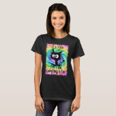Het is prima, alles is prima kat Halloween T-shirt (Voorkant volledig)