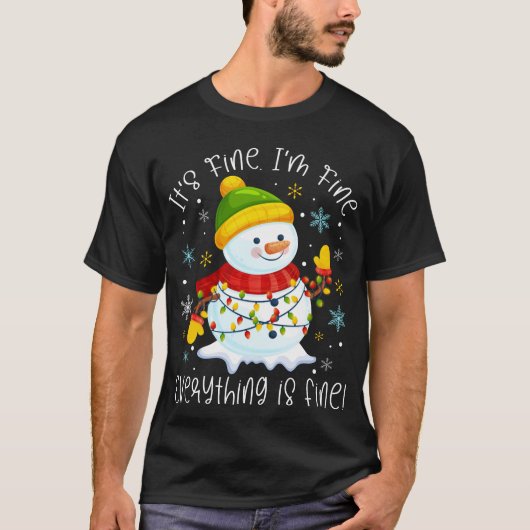 Het is prima, alles is prima, Snowman T-shirt (Voorkant)