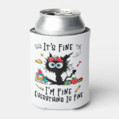 Het is prima dat alles goed is blikjeskoeler (Blikje Voorkant)