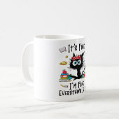 Het is prima dat alles goed is koffiemok (Voorkant links)