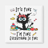 Het is prima dat alles goed is magneet (Voorkant)