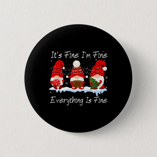 Het is prima dat alles goed is... ronde button 5,7 cm (Voorkant)