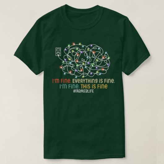 Het is prima dat alles goed is... t-shirt (Design voorkant)