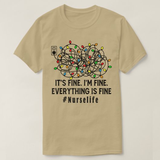 Het is prima dat alles prima is... het is een mooi t-shirt (Design voorkant)