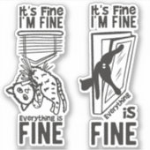 Het is prima dat ik alles fijn vind.. sticker (Voorkant)