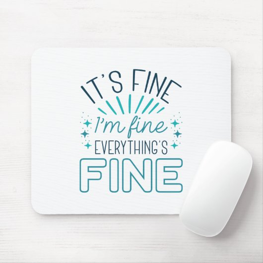 Het is prima dat ik een boete heb muismat (Met muis)