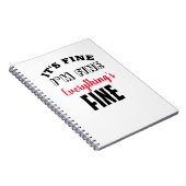 "Het is prima dat ik goed ben Alles is prima" Notitieboek (Rechterzijde)