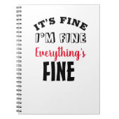 "Het is prima dat ik goed ben Alles is prima" Notitieboek (Voorkant)