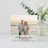 Het is prima dat we in orde zijn Alles is prima Mo Feestdagenkaart (Staand voorkant)