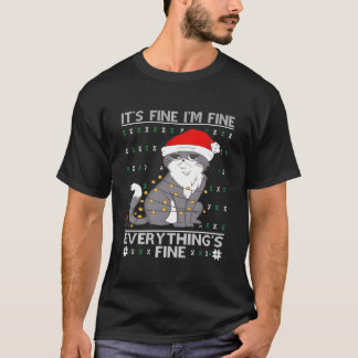 Het Is Prima Ik Ben Prima Alles Is Prima Kat Lelij T-shirt