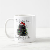 Het Is Prima Ik Ben Prima Alles Is Prima Kerstmis  Koffiemok (Links)