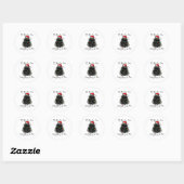 Het Is Prima Ik Ben Prima Alles Is Prima Kerstmis Ronde Sticker (Vel)