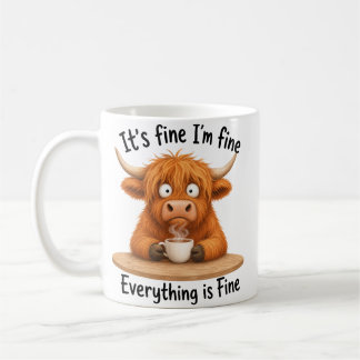 het is prima, ik ben prima, alles is prima koffiemok