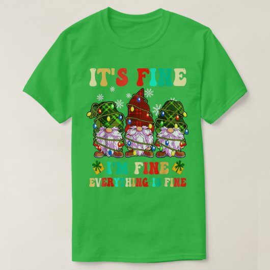 Het is prima im prima alles is prima kerst 1 t-shirt (Design voorkant)