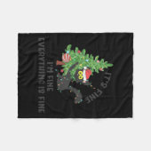 Het is prima in orde Alles is prima Elf Xmas Match Fleece Deken (Voorkant (Horizontaal))