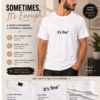Het is prima minimalistische T-shirt voor mannen |