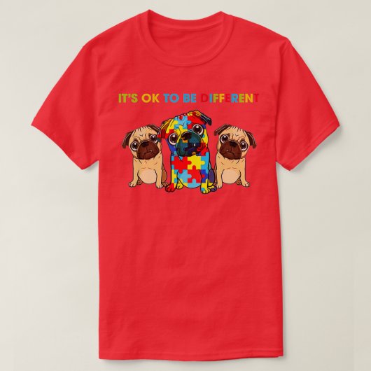 het is prima om drie andere autisme mensen te onde t-shirt (Design voorkant)