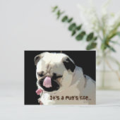 Het is Pug het leven… Briefkaart (Staand voorkant)