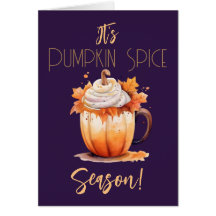 Het is Pumpkin Spice Season Kaart