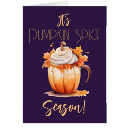 Het is Pumpkin Spice Season Kaart