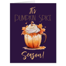Het is Pumpkin Spice Season Kaart