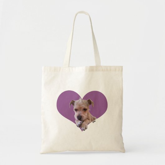 Het is Puppy Love! canvas tas (foto) (Voorkant)