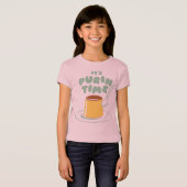 Het is Purin Time! (Blauw) プリン T-shirt (Voorkant volledig)