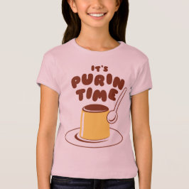 Het is Purin Time! (Bruin) プリン T-shirt
