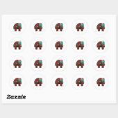 Het is Quasizombie Ronde Sticker (Vel)
