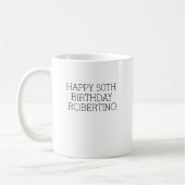 Het is raar Dezelfde Oude Mensen 50ste verjaardag Koffiemok (Links)
