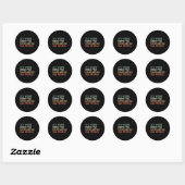 Het is raar om dezelfde leeftijd te hebben als oud ronde sticker (Vel)
