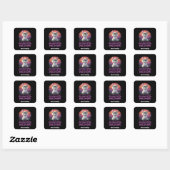 Het is raar om even oud te zijn als oude mensen vierkante sticker (Vel)