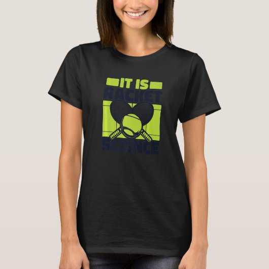 Het is Racket Science Player professioneel tennis T-shirt (Voorkant)