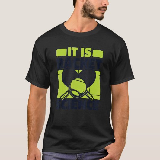Het is Racket Science Player professioneel tennis T-shirt (Voorkant)
