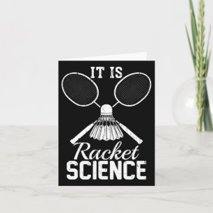 Het is Racket Science Shuttle Player Gift Dominton Kaart