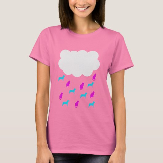Het is Raining Cats and Dogs. T-Shirt (Voorkant)
