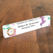 Het is Raining Dachshunds Naambordje (Zijkant)