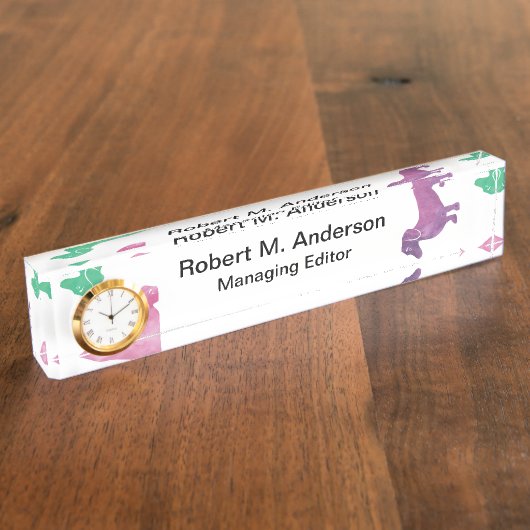 Het is Raining Dachshunds Naambordje