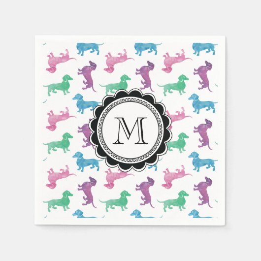 Het is Raining Dachshunds Servetten (Voorkant)