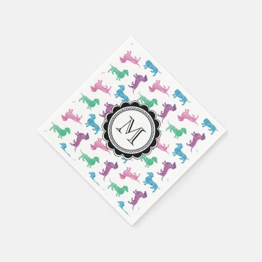 Het is Raining Dachshunds Servetten (Hoek)