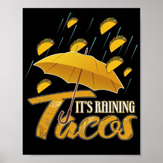 Het is Raining Tacos Poster (Voorkant)